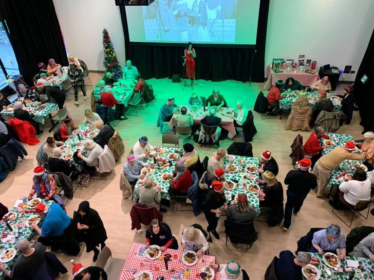 The Elders Christmas Party at Feldy Community Centre which was funded by Just Say Hello that year