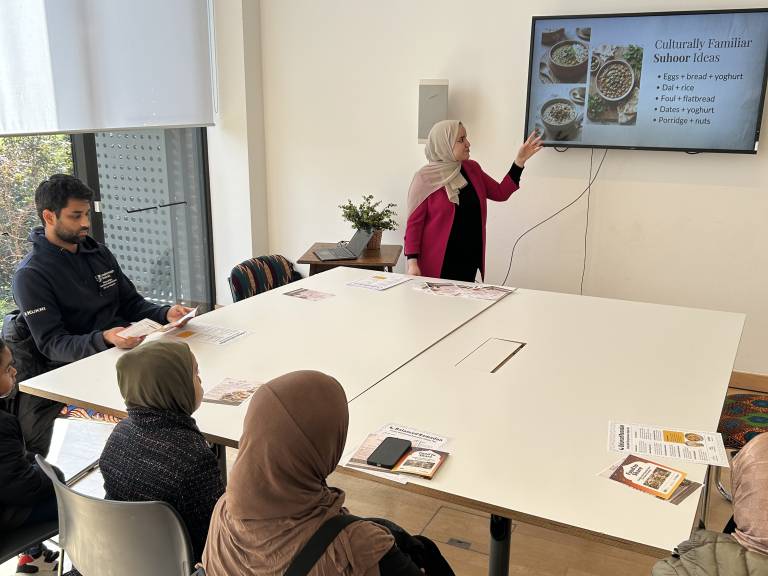 Shaymaa presents a workshop offering healthy and nutritious Iftar and Suhoor ideas for thos observing Ramadan
